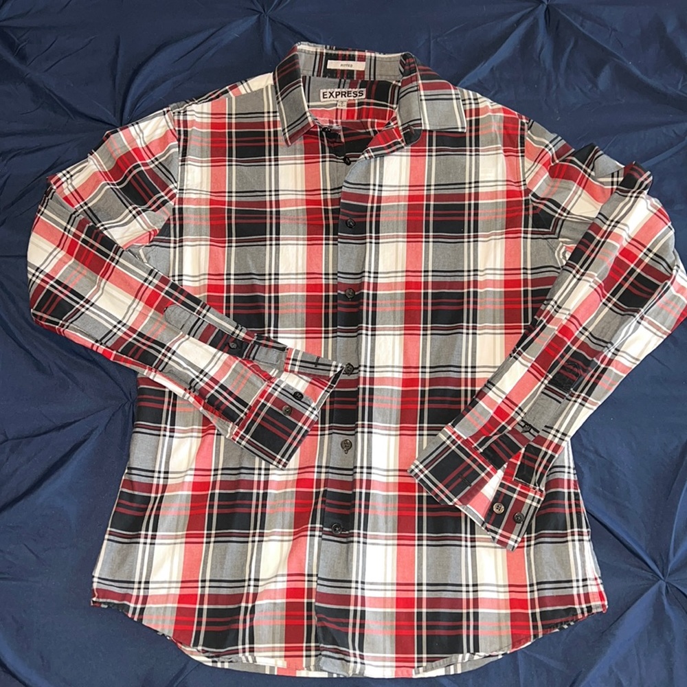 Express mens long sleeve dress shirt